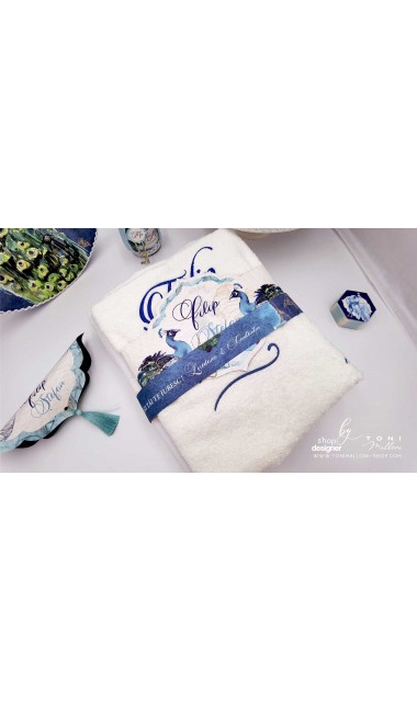 Trusou botez cu pauni pentru baieti Royal Peacock  13